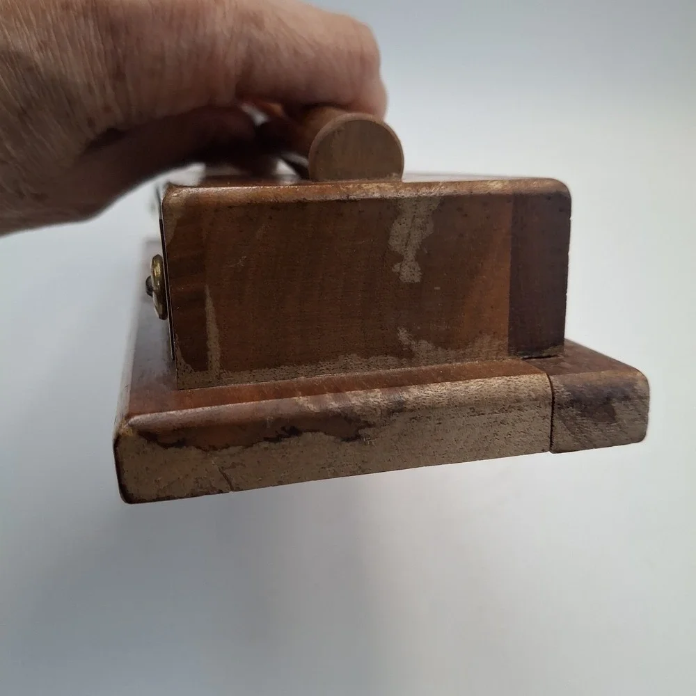 Vintage 1976 Wooden Gavel Display Base Plaque Award Presentation Judge Mallet